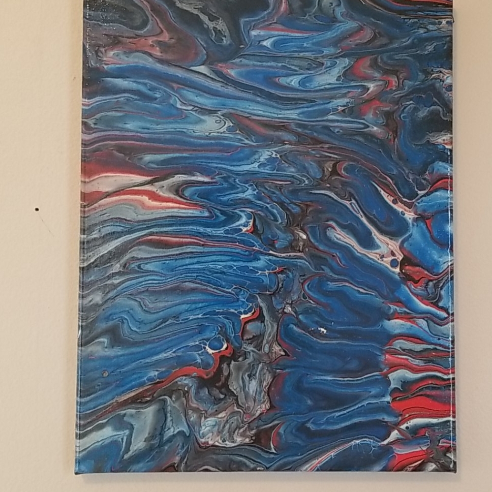 Handpainted abstract painting